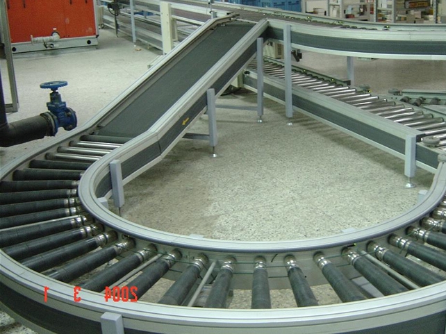 滾柱輸送機(jī)，滾道輸送機(jī)實(shí)例圖